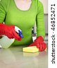 Girl Cleaning Kitchen