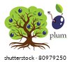 Plum Tree Vector