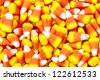 Pile of candy corn for halloween. - stock photo