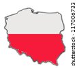 Polish Flag Outline