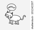 cute cat doodle