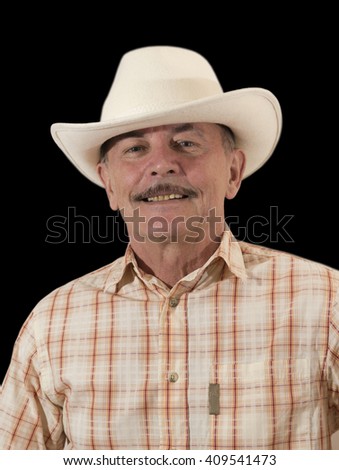 Handsome Rugged Man Straw Hat Stock Photo 12903220 - Shutterstock