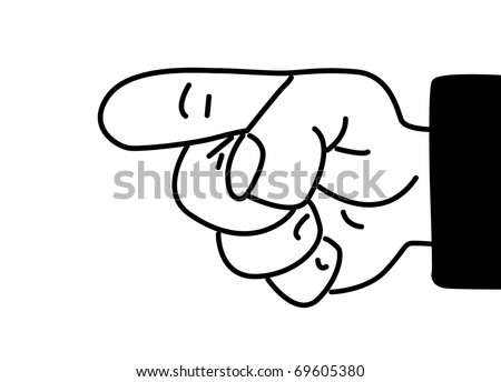 Pointing Finger Stock Vector 82477057 - Shutterstock