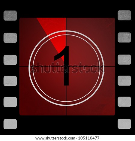 Film Countdown Number 1 Stock Illustration 1081770 - Shutterstock