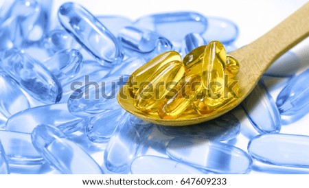 Diet Pills Yellow And Blue Capsule With 1111