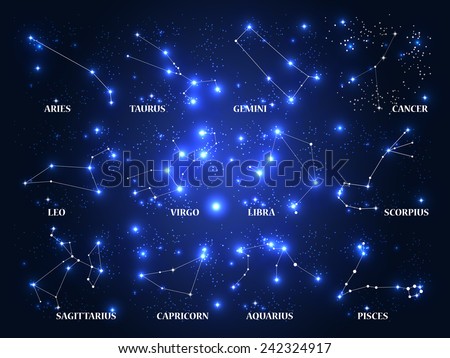 Constellations Southern Hemisphere Stock Illustration 5505922 ...