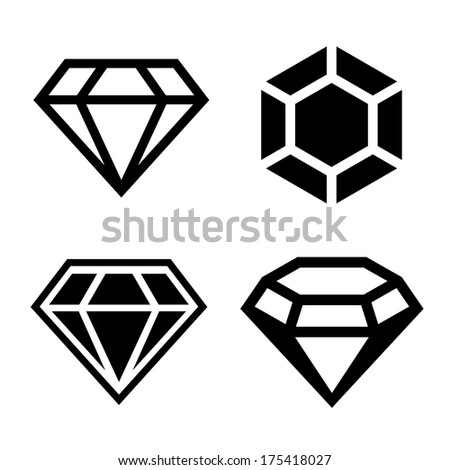 Diamonds Wireframe On White Background Stock Vector 49886182 - Shutterstock