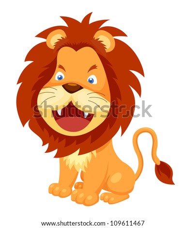 Illustration Lion Face Outline Stock Vector 120994585 - Shutterstock