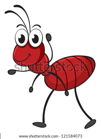 Smarty Ants Cartoon Ant Reclining Pose Stock Vector 138482366 ...