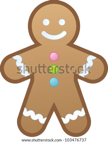 Vector Gingerbread Cookie Stock Vector 65502568 - Shutterstock