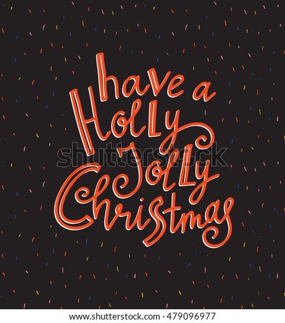 Merry Christmas New Year Card Vector Stock Vector 494033770 - Shutterstock