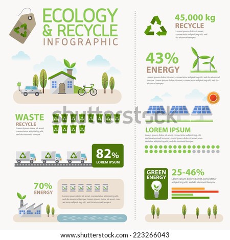 Recycle Infographic Stock Vector 179977052 - Shutterstock