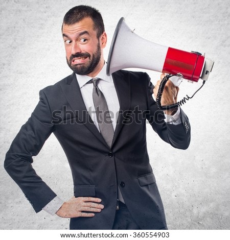 Man Bearded Jacket Hairdraier Funny Expressions Stock Photo 114074695 ...