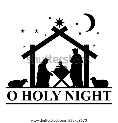 Nativity Scenevector Stock Vector 90072694 - Shutterstock