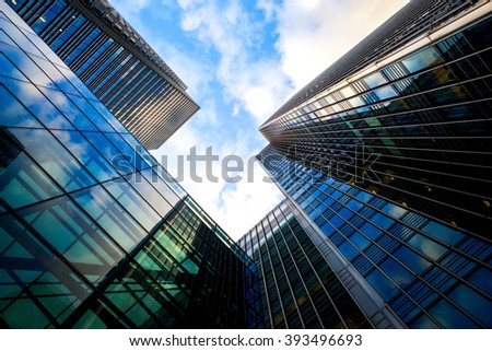 Low Angle View Skyscrapers Shenzhenchina Stock Photo 526689706 ...