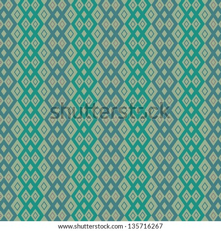 Seamless Wallpaper Rhombuses Greenishyellow Geometrical Strict Stock ...