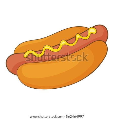 Cute Happy Hot Dog Stock Vector 106884899 - Shutterstock