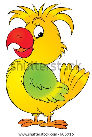 Funny Lazy Cartoon Bird Stock Vector 58390717 - Shutterstock