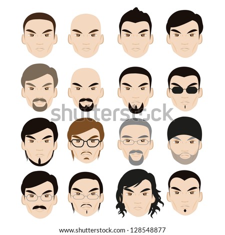 https://thumb10.shutterstock.com/display_pic_with_logo/1206974/128548877/stock-vector-human-faces-with-different-style-isolated-on-white-background-set-vector-illustration-graphic-128548877.jpg