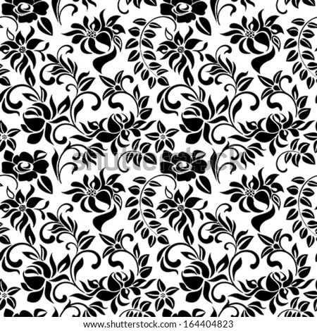 Royal Scroll Pattern Vol Black 01 Stock Vector 3310171 - Shutterstock