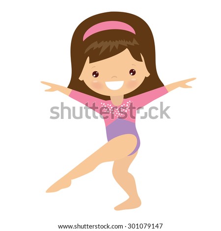 Gymnastics Vector Cartoon Illustration Stock Vector 513679879 