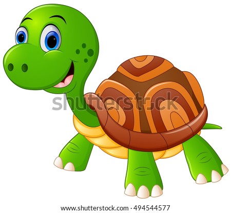 Cute Cartoon Snail On White Background Stock Vector 291659642 ...