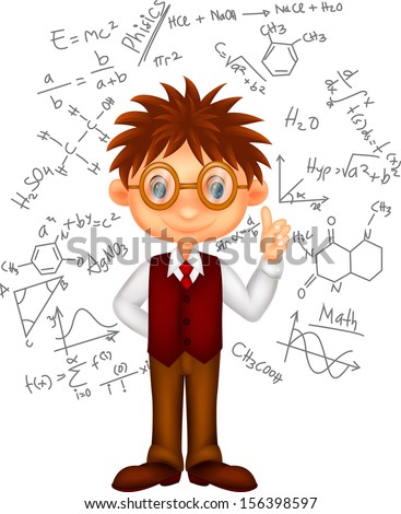 Smart Boy Cartoon Stock Vector 146730542 - Shutterstock