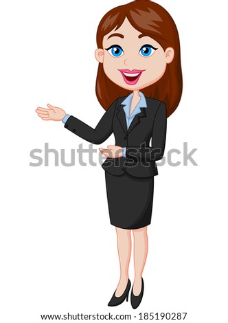 Business Woman Cartoon Character Vector Illustration Stock Vector ...