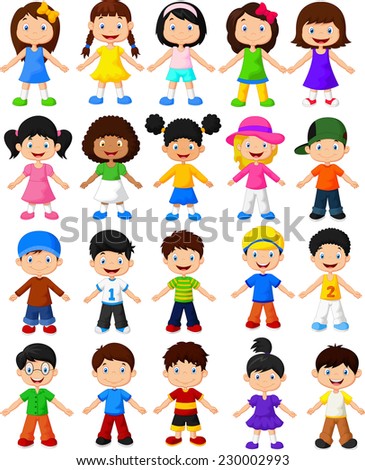 Happy Kids Stock Vector 45778744 - Shutterstock