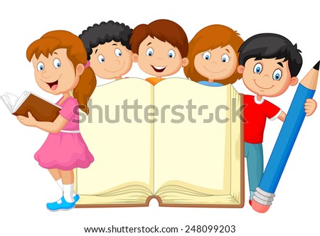 Illustration Group Kids Wearing Graduation Attire Stock Vector 74104546 ...