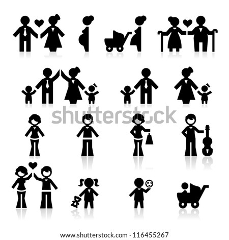 Baby Icons Stock Vector 116170414 - Shutterstock