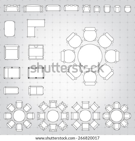 Blueprint Interior Design Set set simple 2d flat vector icons stock vector 266822657 shutterstock Blueprint Interior Design Set set simple 2d flat vector icons stock vector 266822657 shutterstock