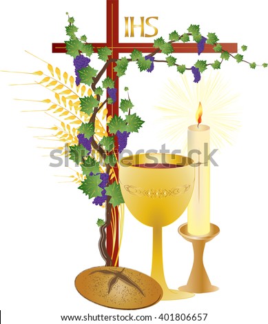 Symbolic Illustration Christianity Religion Stock Vector 90554656 ...