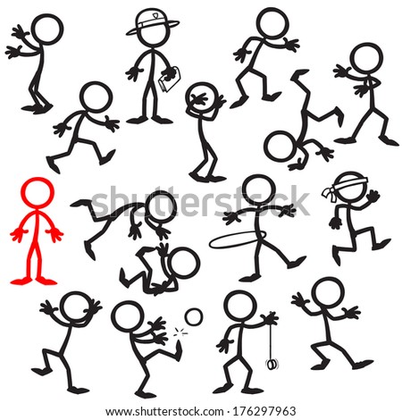 Vector Illustration Human Icons Set Stock Vector 73439473 - Shutterstock