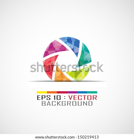 Logo Template Photography Studio Photographer Photo Stock Vector