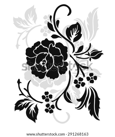 Rose Design Elements Vector Stock Vector 383385208 - Shutterstock