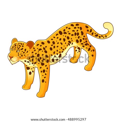 Cartoon Big Cats Vector Set Illustration Stock Vector 369241817 ...