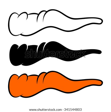 Crooked Cartoon Nose Carrot Nose Witch Stock Vector ...