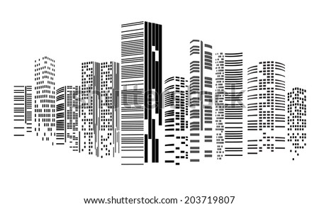 Building City Illustration City Scene On Stock Vector 372058774 ...