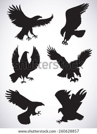 Vector Vulture Silhouette Stock Vector 2484967 - Shutterstock