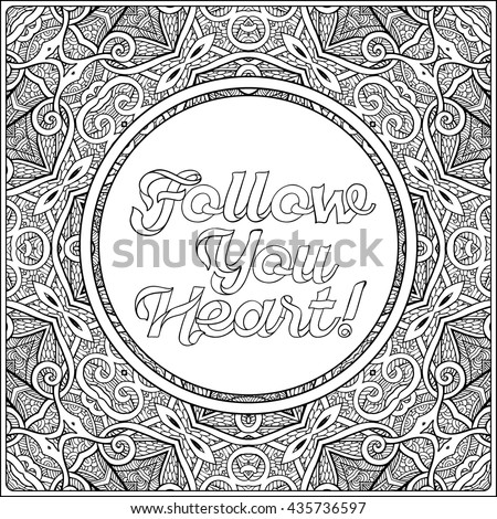 Miss You Lettering Coloring Page Message Stock Vector ...