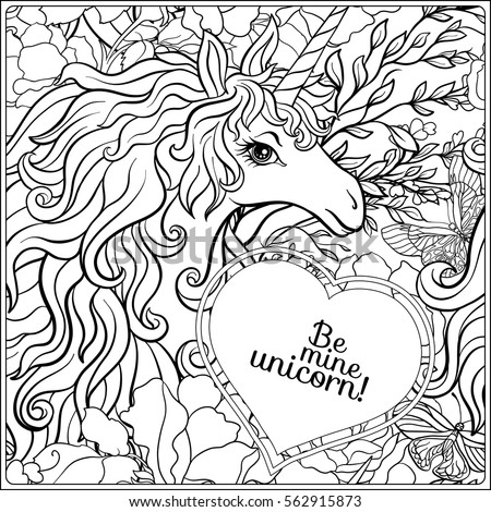 Adult Coloring Page Forest Fox Owl Stock Vector 394121626 - Shutterstock