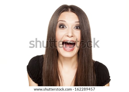 Beautiful Girl Open Mouth Stock Photo 68702449 - Shutterstock