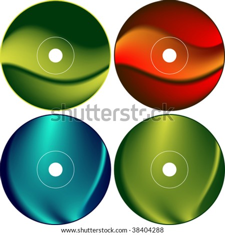Cd Dvd Label Design Template Stock Vector 28010725 - Shutterstock