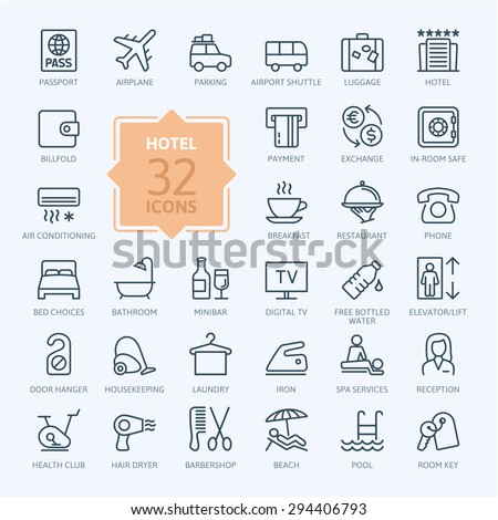 Outline Web Icons Set Building Construction Stock Vector 262124450 ...