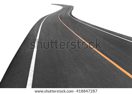 Abstract Black Asphalt Winding Road Transport Stock Photo 419733541 ...