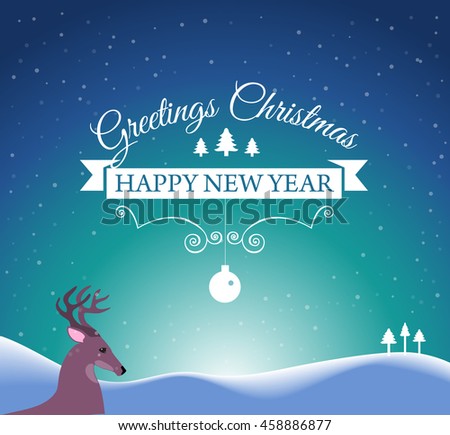 Christmas Greetings Santa Claus Coming Town Stock Vector 413743048 ...