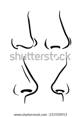 Human Nose Simple Style Vector Illustration Stock Vector 337613744 ...