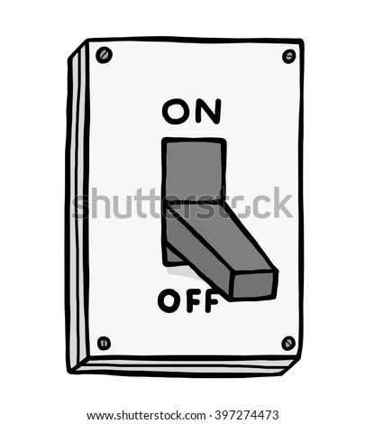 Electric Switch On Cartoon Vector Illustration Stock Vector 177168752 ...