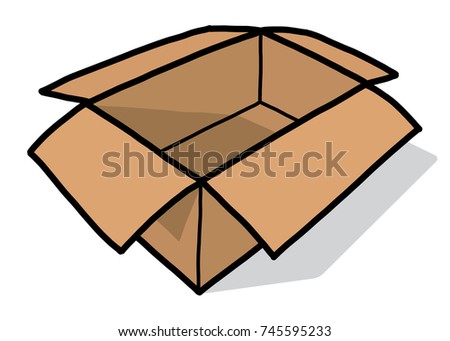 Closed Cardboard Paper Box Cartoon Vector Stock Vector 177774803 ...